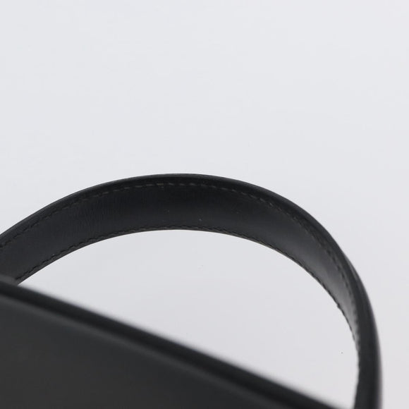 GUCCI Bamboo Hand Bag Patent leather Black Silver 000 270 0323 Auth ep13896