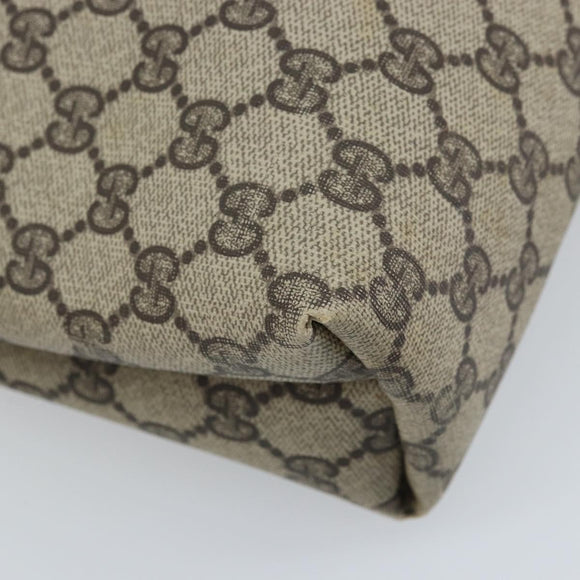 GUCCI GG Supreme Web Sherry Line Tote Bag PVC Beige 39 002 4487 Auth ep13898