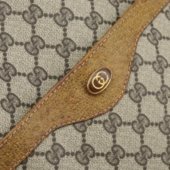 GUCCI GG Supreme Web Sherry Line Tote Bag PVC Beige 39 002 4487 Auth ep13898