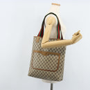 GUCCI GG Supreme Web Sherry Line Tote Bag PVC Beige 39 002 4487 Auth ep13898-21