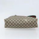 GUCCI GG Supreme Web Sherry Line Tote Bag PVC Beige 39 002 4487 Auth ep13898-5