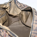 FENDI Zucca Canvas Vanity Hand Bag Black Brown Auth ep13903-20