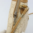 GUCCI GG Plus Supreme Shoulder Bag PVC Beige Gold Auth ep13904-15
