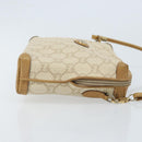 GUCCI GG Plus Supreme Shoulder Bag PVC Beige Gold Auth ep13904-4