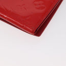 LOUIS VUITTON Monogram Vernis Walker Wallet Red M91153 LV Auth ep13908-12