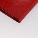 LOUIS VUITTON Monogram Vernis Walker Wallet Red M91153 LV Auth ep13908-13