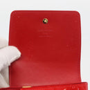 LOUIS VUITTON Monogram Vernis Walker Wallet Red M91153 LV Auth ep13908-14