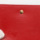 LOUIS VUITTON Monogram Vernis Walker Wallet Red M91153 LV Auth ep13908-15