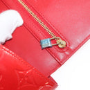 LOUIS VUITTON Monogram Vernis Walker Wallet Red M91153 LV Auth ep13908-18