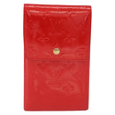 LOUIS VUITTON Monogram Vernis Walker Wallet Red M91153 LV Auth ep13908-2