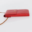 LOUIS VUITTON Monogram Vernis Walker Wallet Red M91153 LV Auth ep13908-5