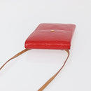 LOUIS VUITTON Monogram Vernis Walker Wallet Red M91153 LV Auth ep13908-6