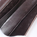 GUCCI Shoulder Bag Leather Brown Gold Auth ep13909-17