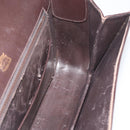 GUCCI Shoulder Bag Leather Brown Gold Auth ep13909-18