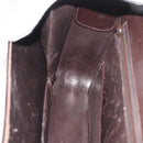 GUCCI Shoulder Bag Leather Brown Gold Auth ep13909-19