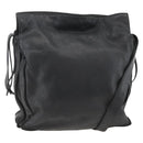 LOEWE Shoulder Bag Leather Black Auth ep13912-1