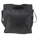 LOEWE Shoulder Bag Leather Black Auth ep13912-13