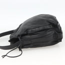 LOEWE Shoulder Bag Leather Black Auth ep13912-3
