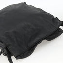 LOEWE Shoulder Bag Leather Black Auth ep13912-6