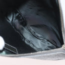 Christian Dior Trotter Canvas Saddle Accessory Pouch PVC Silver Auth ep13915A-16