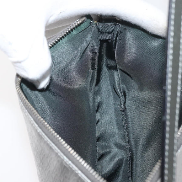 Christian Dior Trotter Canvas Saddle Accessory Pouch PVC Silver Auth ep13915A