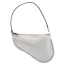 Christian Dior Trotter Canvas Saddle Accessory Pouch PVC Silver Auth ep13915A-3
