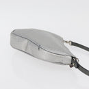 Christian Dior Trotter Canvas Saddle Accessory Pouch PVC Silver Auth ep13915A-4