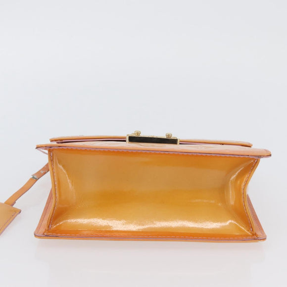 LOUIS VUITTON Vernis Spring Street Bag Marshmallow Pink M91033 LV Auth ep13919