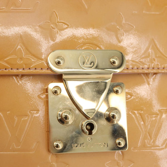 LOUIS VUITTON Vernis Spring Street Bag Marshmallow Pink M91033 LV Auth ep13919