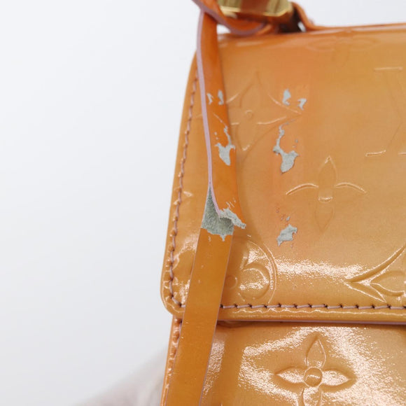 LOUIS VUITTON Vernis Spring Street Bag Marshmallow Pink M91033 LV Auth ep13919