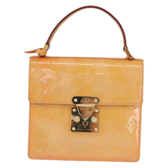 LOUIS VUITTON Vernis Spring Street Bag Marshmallow Pink M91033 LV Auth ep13919