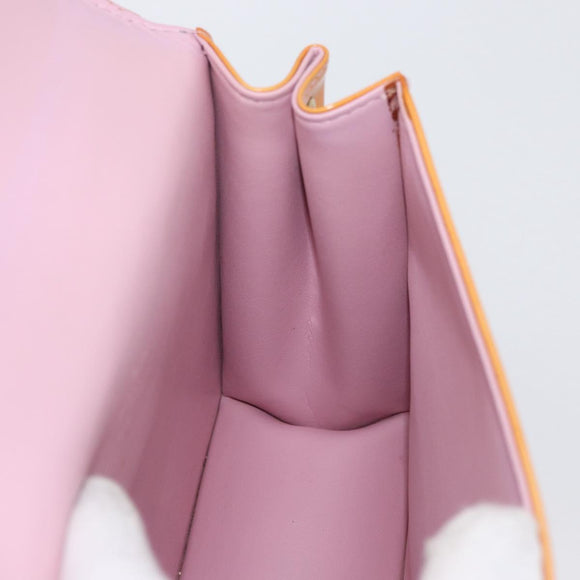 LOUIS VUITTON Vernis Spring Street Bag Marshmallow Pink M91033 LV Auth ep13919