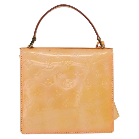 LOUIS VUITTON Vernis Spring Street Bag Marshmallow Pink M91033 LV Auth ep13919