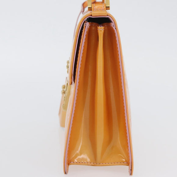 LOUIS VUITTON Vernis Spring Street Bag Marshmallow Pink M91033 LV Auth ep13919