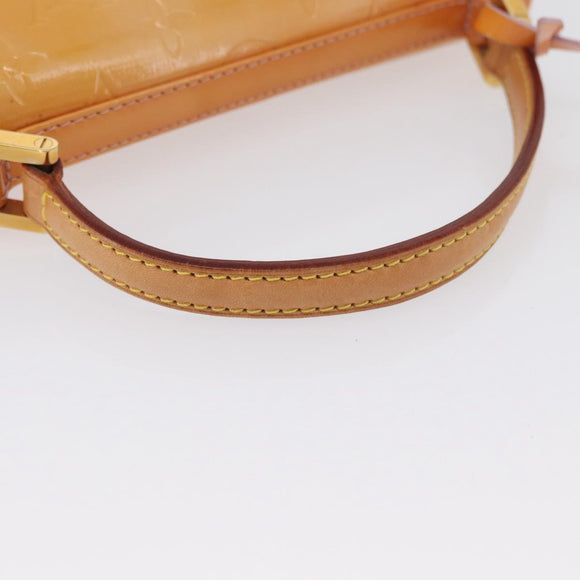 LOUIS VUITTON Vernis Spring Street Bag Marshmallow Pink M91033 LV Auth ep13919