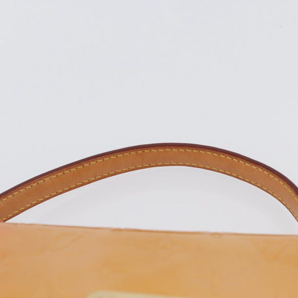 LOUIS VUITTON Vernis Spring Street Bag Marshmallow Pink M91033 LV Auth ep13919