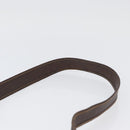 GUCCI Web Sherry Line Shoulder Bag Leather Brown Gold Auth ep13922-8