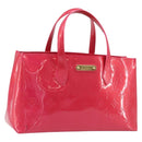 LOUIS VUITTON Monogram Vernis Wilshire PM Hand Bag Rose Pop M93643 Auth ep13926A-1