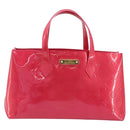 LOUIS VUITTON Monogram Vernis Wilshire PM Hand Bag Rose Pop M93643 Auth ep13926A-2
