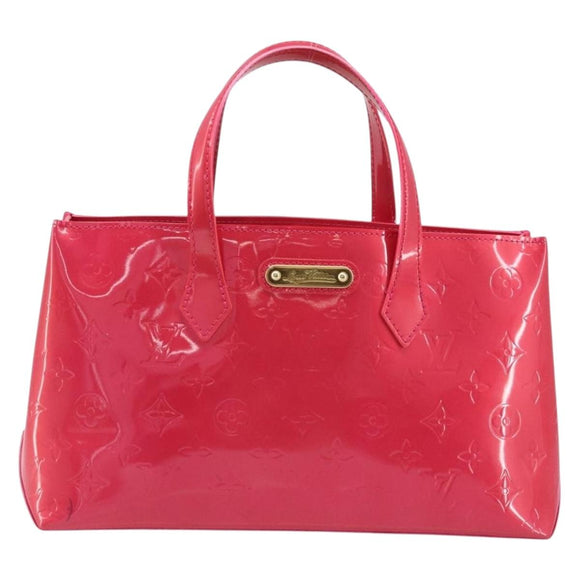 LOUIS VUITTON Monogram Vernis Wilshire PM Hand Bag Rose Pop M93643 Auth ep13926A