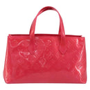 LOUIS VUITTON Monogram Vernis Wilshire PM Hand Bag Rose Pop M93643 Auth ep13926A-3