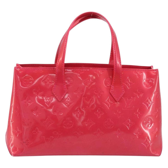 LOUIS VUITTON Monogram Vernis Wilshire PM Hand Bag Rose Pop M93643 Auth ep13926A