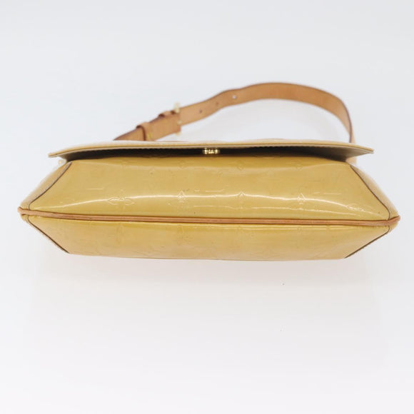 LOUIS VUITTON Monogram Vernis Thompson Street Bag Beige M91301 LV Auth ep13928