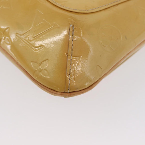 LOUIS VUITTON Monogram Vernis Thompson Street Bag Beige M91301 LV Auth ep13928