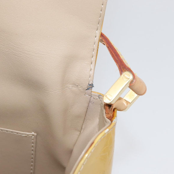 LOUIS VUITTON Monogram Vernis Thompson Street Bag Beige M91301 LV Auth ep13928