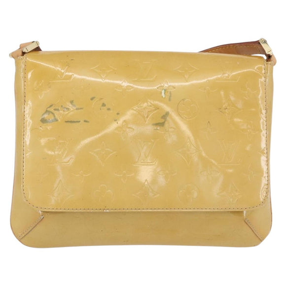 LOUIS VUITTON Monogram Vernis Thompson Street Bag Beige M91301 LV Auth ep13928