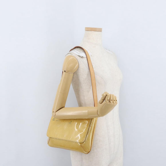 LOUIS VUITTON Monogram Vernis Thompson Street Bag Beige M91301 LV Auth ep13928