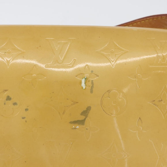 LOUIS VUITTON Monogram Vernis Thompson Street Bag Beige M91301 LV Auth ep13928