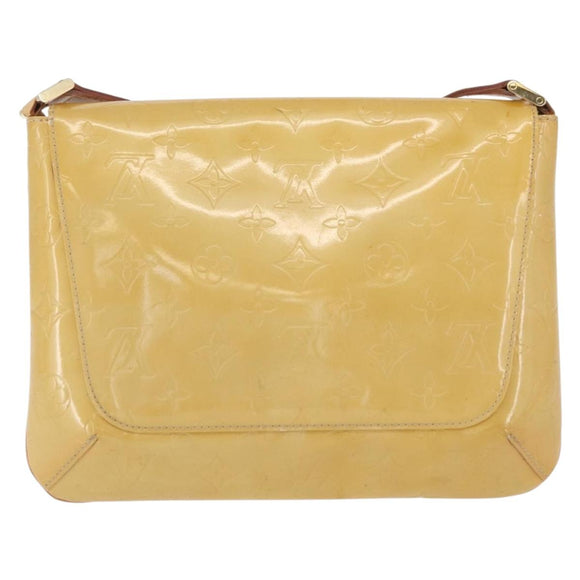 LOUIS VUITTON Monogram Vernis Thompson Street Bag Beige M91301 LV Auth ep13928