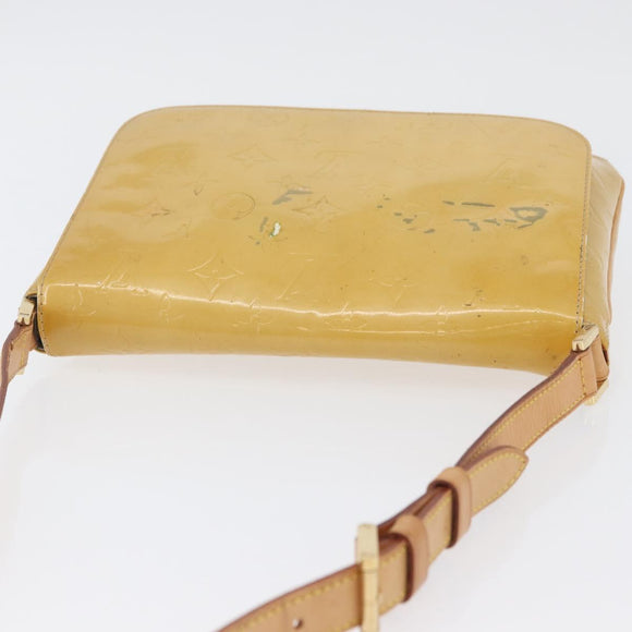 LOUIS VUITTON Monogram Vernis Thompson Street Bag Beige M91301 LV Auth ep13928